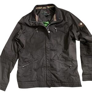 A380 R.Pessoa By Horseware Hooded Riding Rain Jacket SZ L dark brown